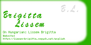 brigitta lissem business card